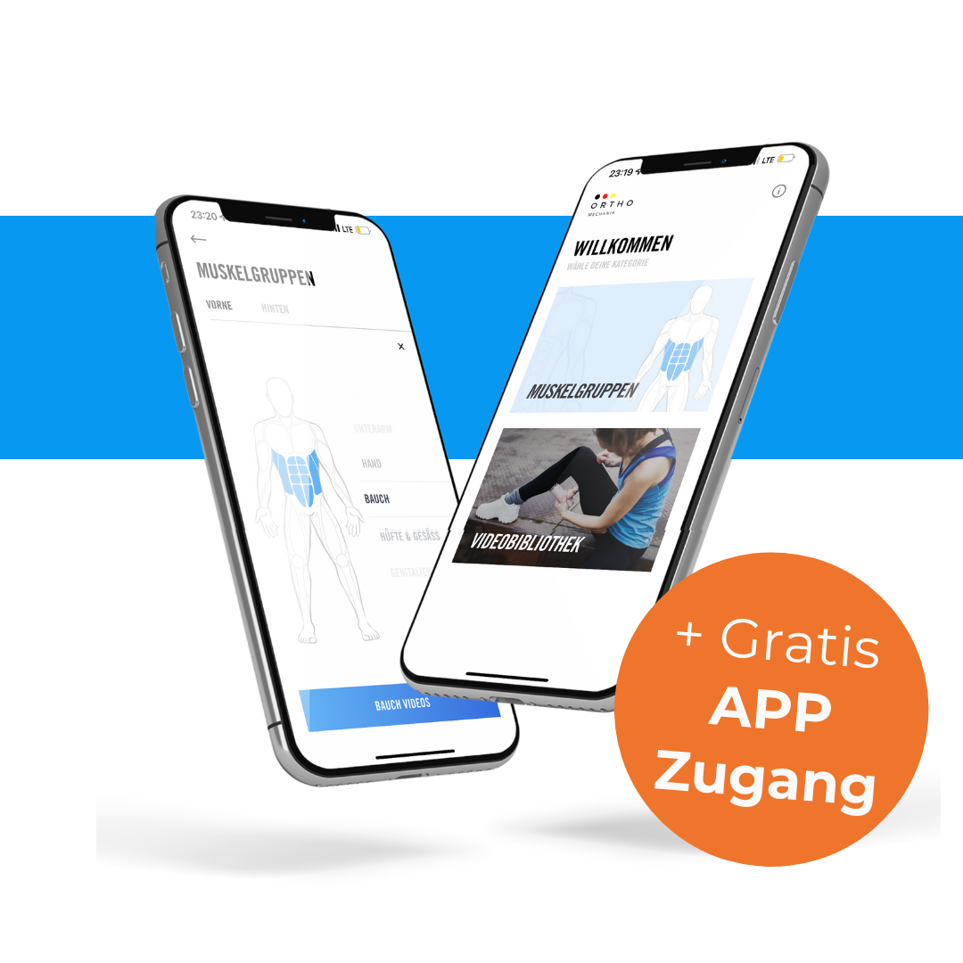 Massagepistole OrthoMechanik 3.0 | App | Koffer & 7 Aufsätzen | OrthoGun