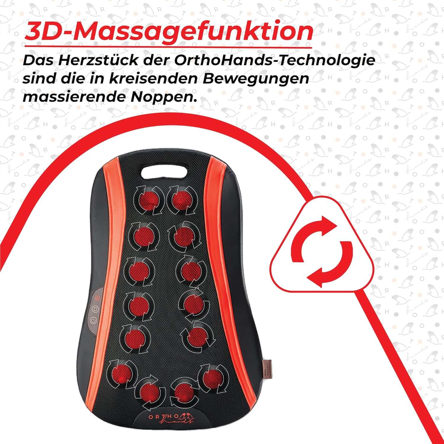 Weihnachtsgeschenk Rücken-Massagegerät OrthoHands 3D-Massagefunktion
