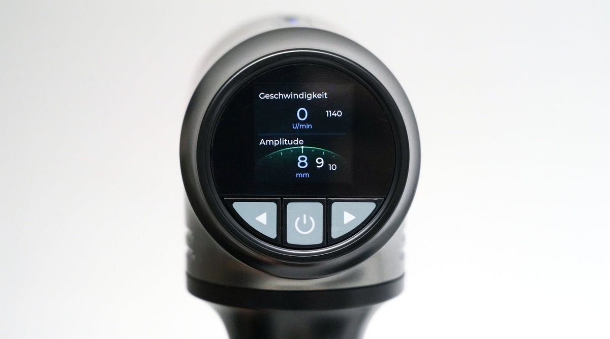 Amplitude vs. Geschwindigkeit: Massagepistole individuell anpassen