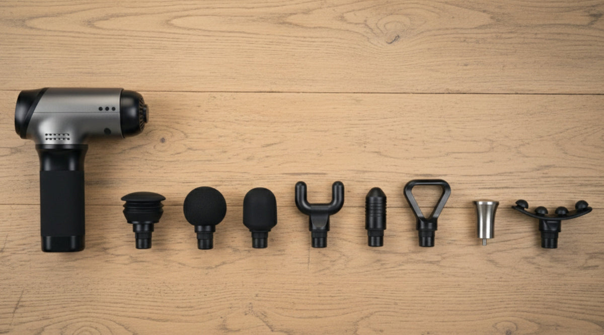 Welcher Massagepistolen-Aufsatz für welchen Muskel?