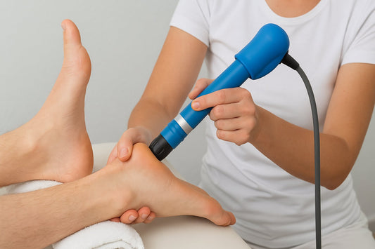 Schmerztherapie mit Stoßwellen an der Ferse – Behandlung bei Fersensporn oder Plantarfasziitis