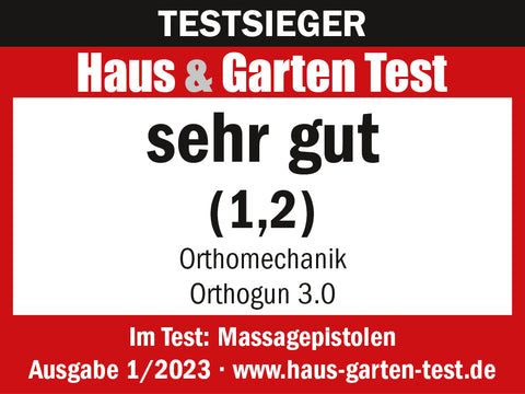 OrthoGun Testsieger Massagepistole