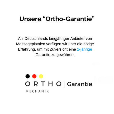 OrthoMechanik Massagepistole Garantie