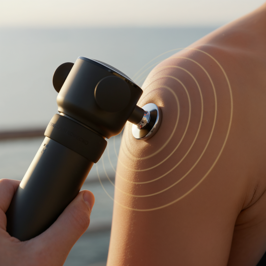 OrthoMechanik Sonic I Hochfrequenz-Schallwellen-Massagegerät mit bis zu 7000u/min