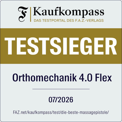 F.A.Z. Kaufkompass Testsieger 07/2026 – Orthomechanik 4.0 Flex