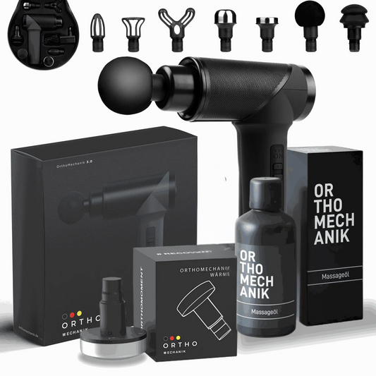 Wärme-Paket | OM 3.0 | Koffer | 7 Aufsätze | App | Wärmeaufsatz | Massageöl