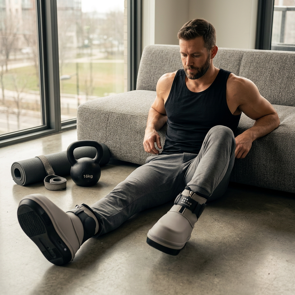 OM Fuß – Lifestyle: Anwendung Mann